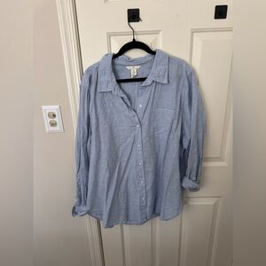 H&M Linen Button Down Shirt